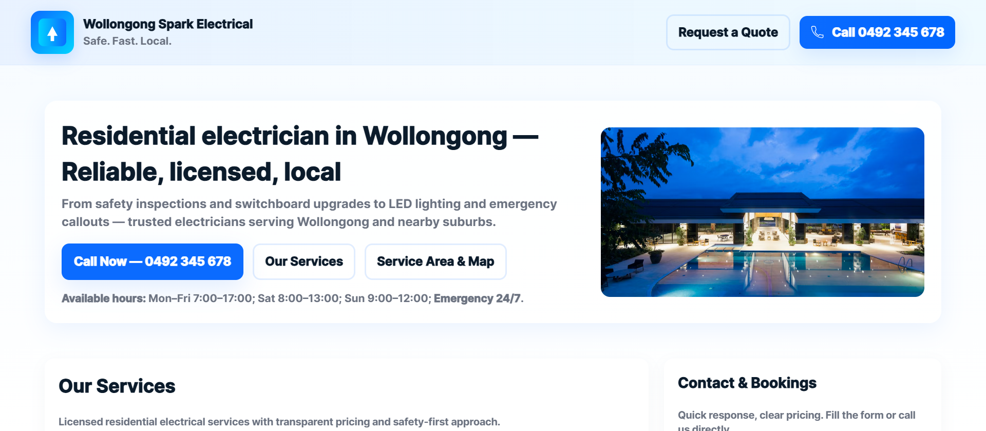 Site screenshot preview