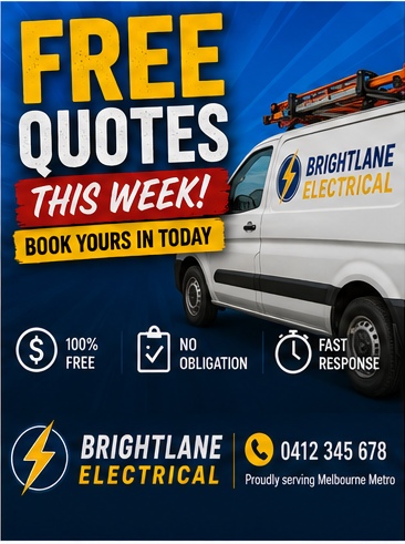 Sample post graphic - free electrician quote